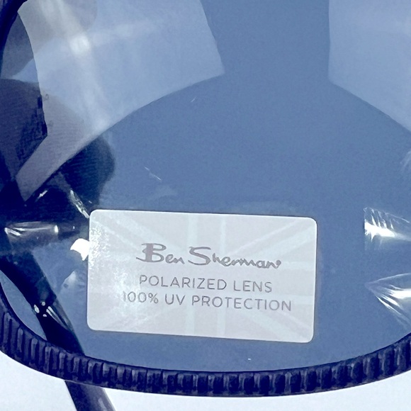 BEN SHERMAN, UNISEX POLARIZED NAVY FRAME WITH BLUE LENSES, 100% UV PROTECTION - Picture 7 of 16